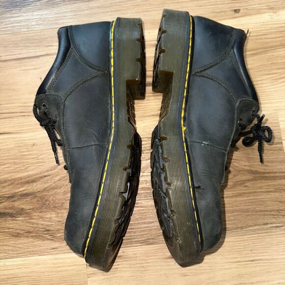 Dr Martens Industrial lug sole grunge black lace up boots main image 3